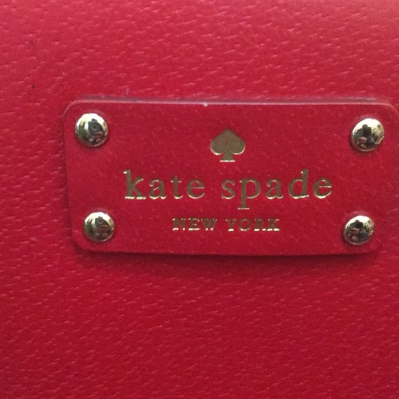 Kate Spade cherry red purse with dust cover - Picture 5 of 15